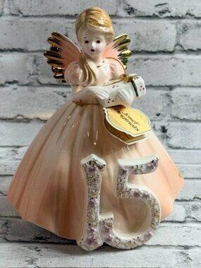 Vintage Josef Originals Figurine Birthday Girl Gift Porcelain 15 Years Fifteen
